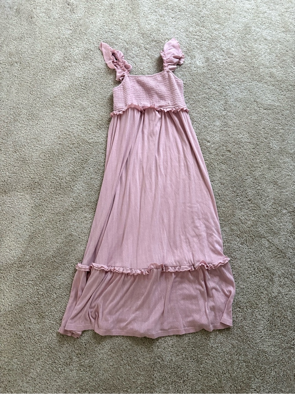 Pink maternity dress